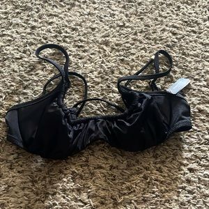 NWT 34B black bikini underwire